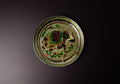 Meenakari Elephant Plate-7 Inches