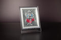 Silver Finish God In Acrylic Frame