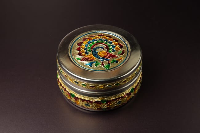 Peacock Dry Fruit Steel Box