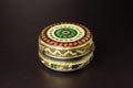 Meenakari Dry Fruit Steel Box with Ghungroo