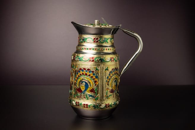 Steel Meenakari Water Jug