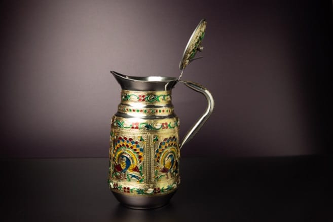 Steel Meenakari Water Jug