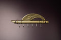 Metal Flute with quill key holder