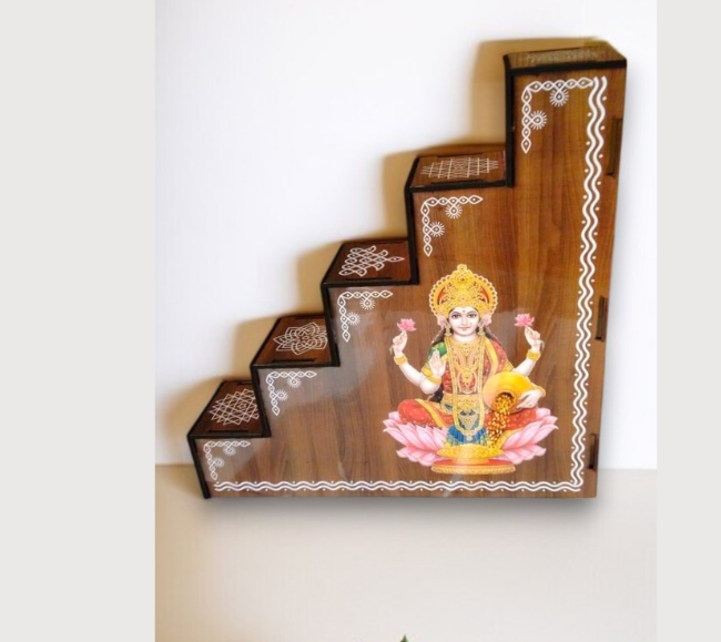 Ashtalakshmi Diya steps - 5 Steps -Assembled