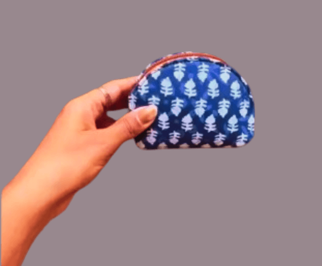 Kalamkari printed coin Purse