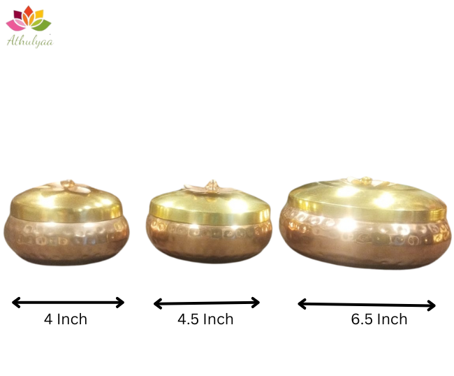 Metal Matki Box Copper Finish