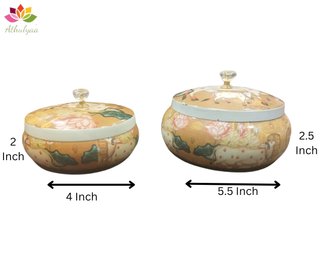 Pichwai Matki Box Lacquer Finish