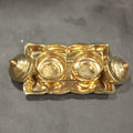 Brass Twin Haldi kumkum Platter