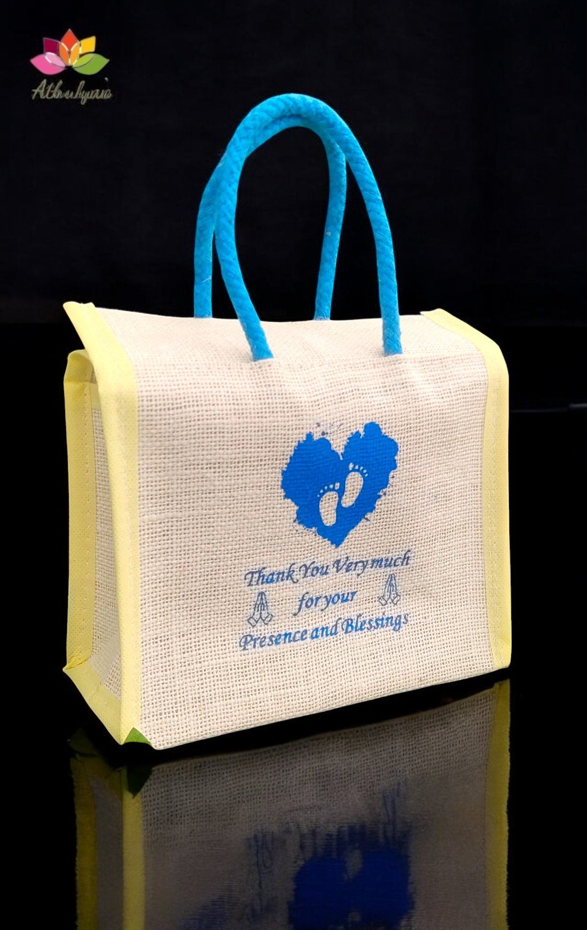 Babyshower Happy Feet Jute bag- BUY ONE GET ONE