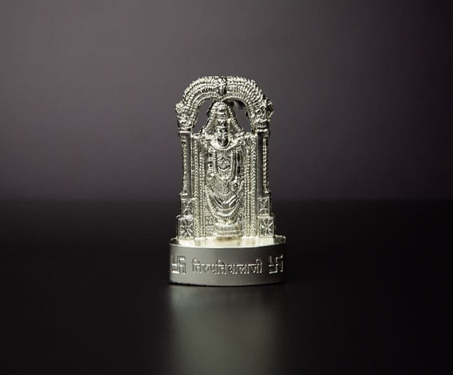 Balaji Silver finish statue