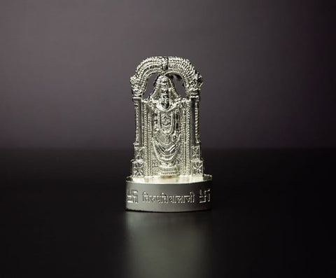 Balaji Silver finish statue