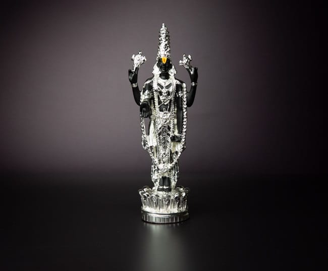 Balaji Silver finish statue