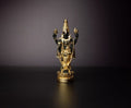 Balaji gold finishStatue in German Silver