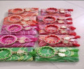 Bandhani clutch and bangle combo