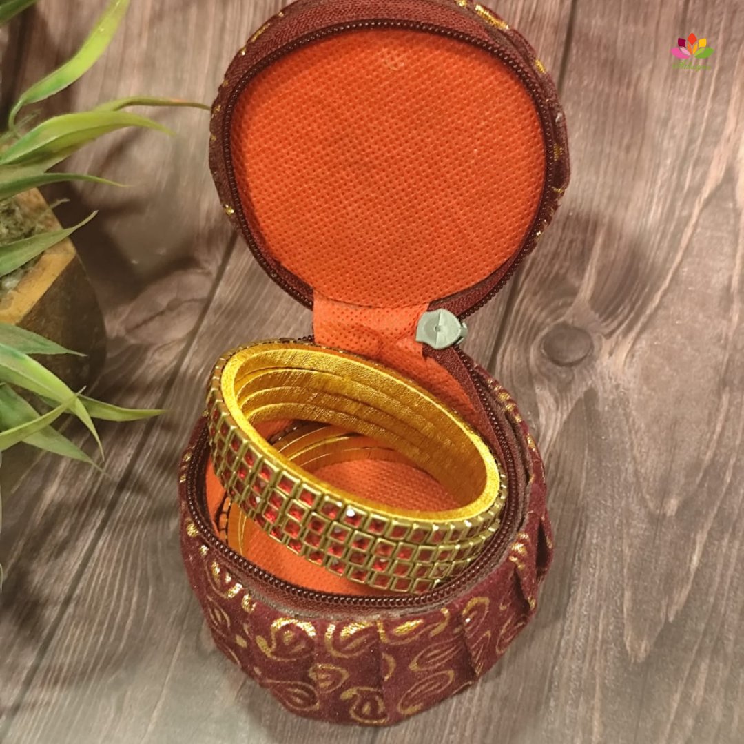 Brocade Leaf Bangle Box