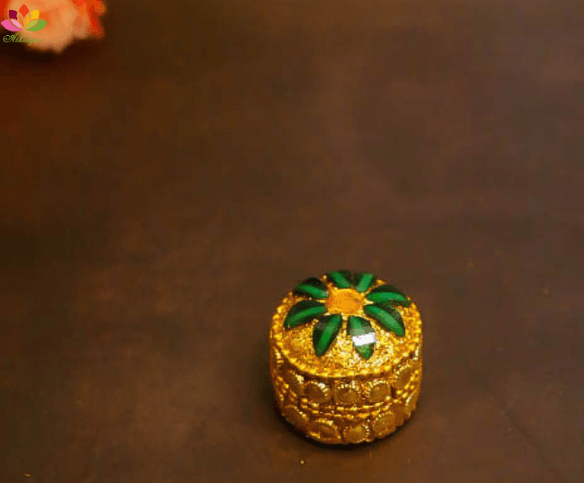 Beaded kumkum box
