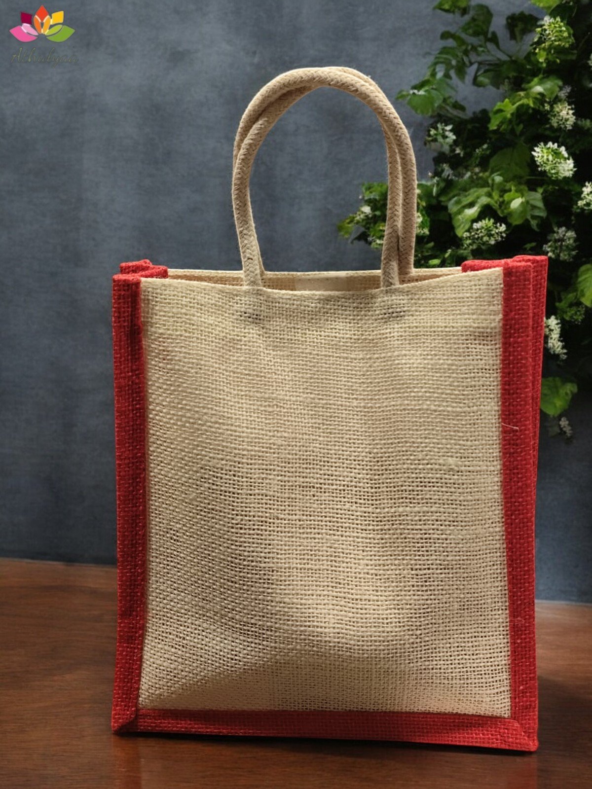 Jute Bag With Ghungroo/Salangai print