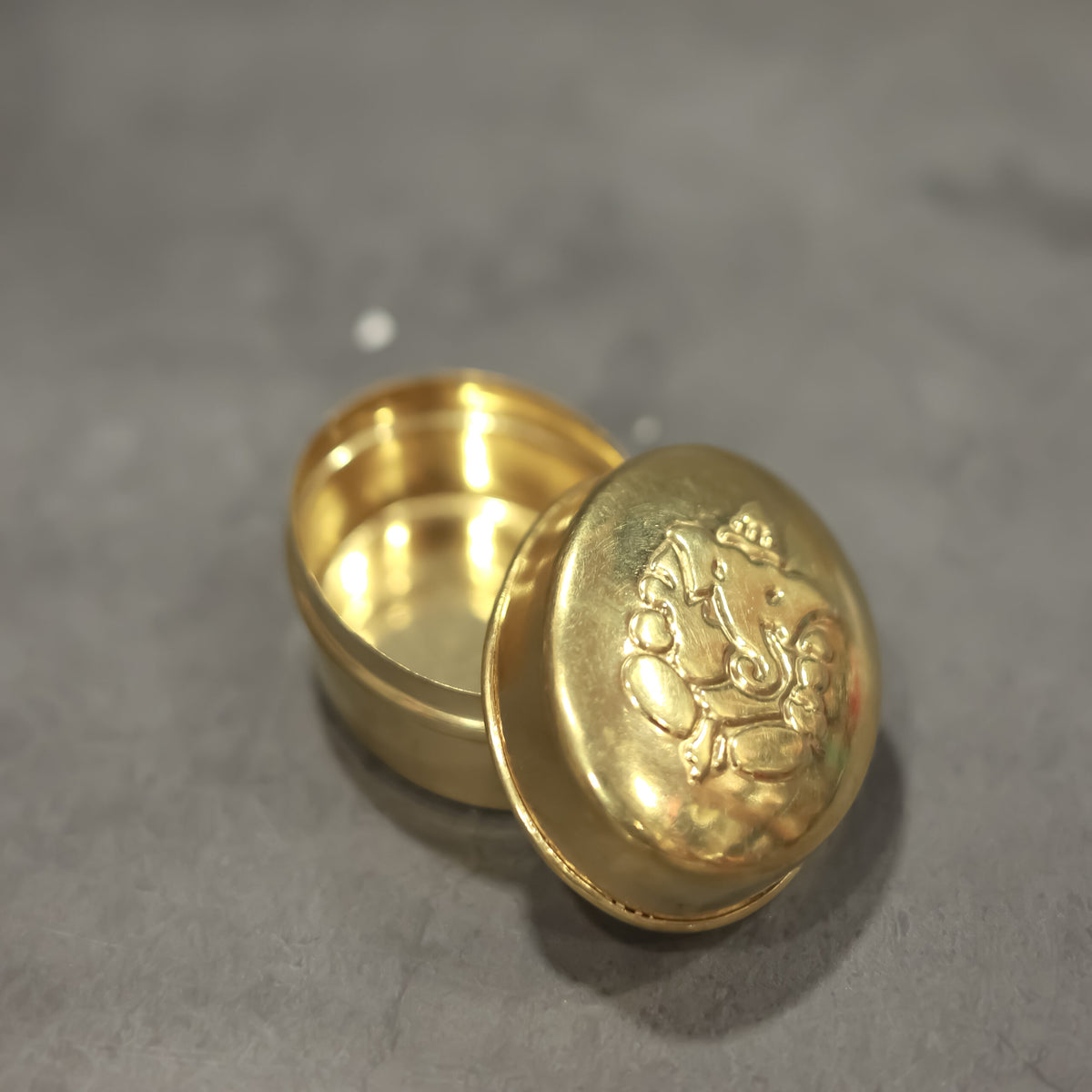 Brass Ganesh Akshada Box