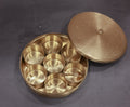 Brass Masala Box with etched lid