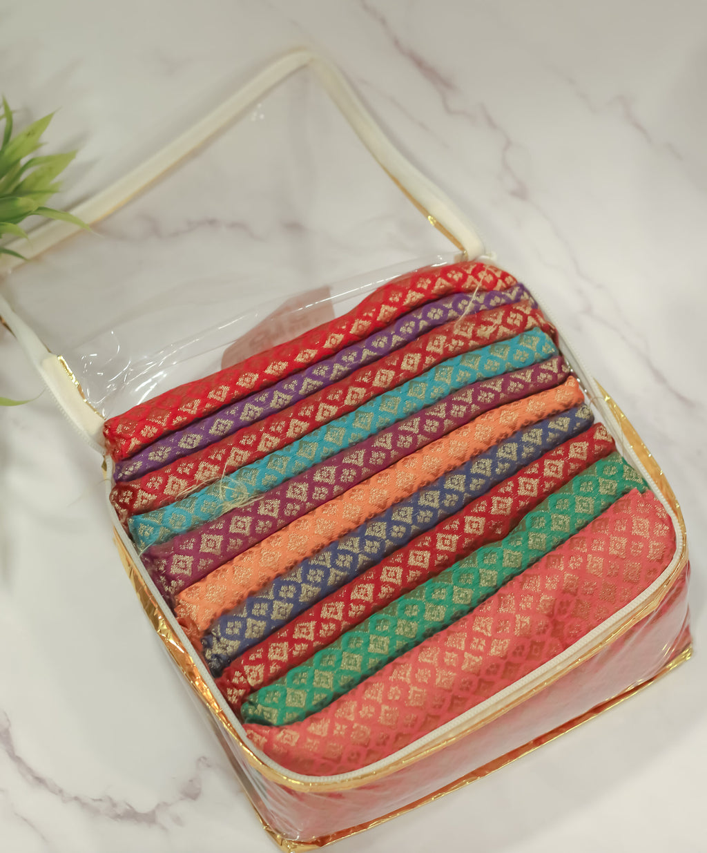 Brocade Blouse Bits - Set of 10 Pieces