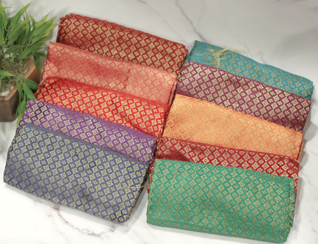 Brocade Blouse Bits - Set of 10 Pieces