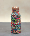 Copper Bottle - 650 ml -Mandala Print