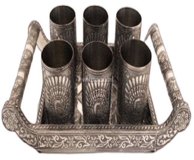 Decorative Tray-6 Glass Set