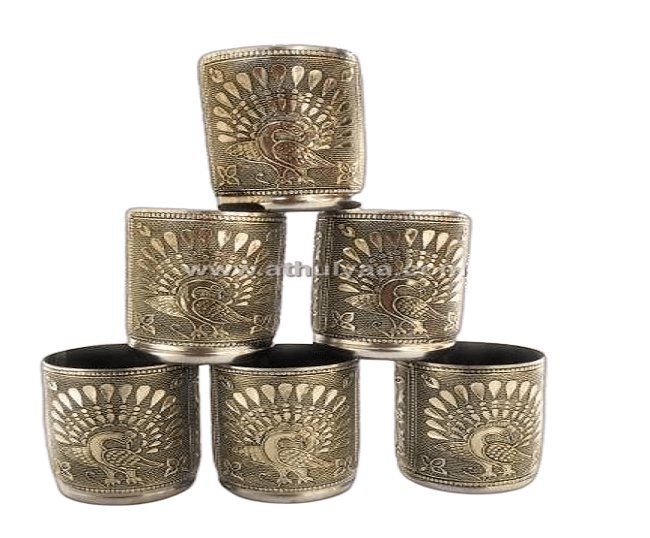 Decorative Tray-6 Glass Set