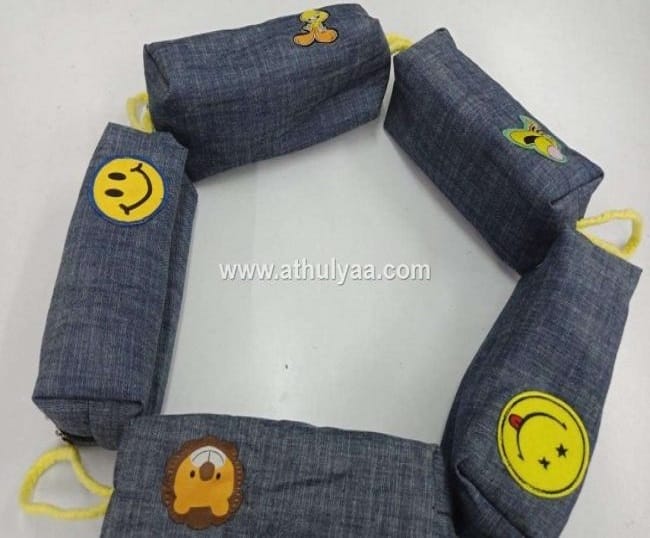 Denim Fabric Pouches for Kids