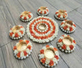 Double Colour Floral Rangoli
