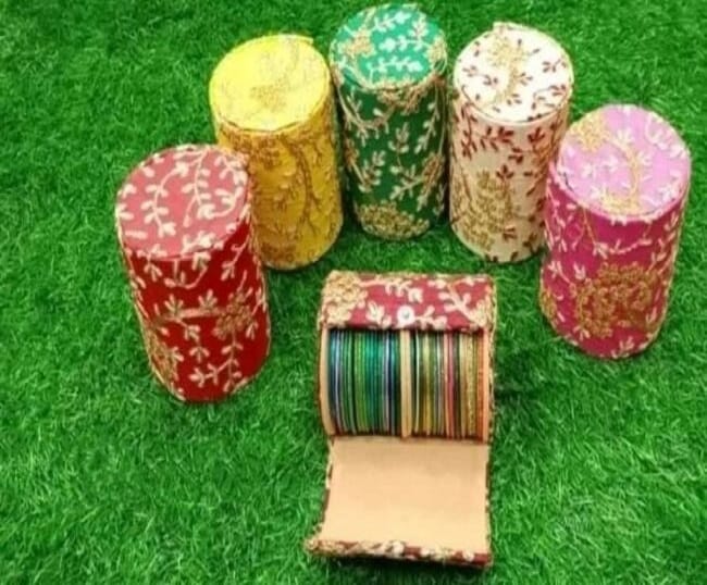 Embroidered Bangle Box