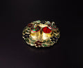 Floral Haldi Kumkum Holder Plate