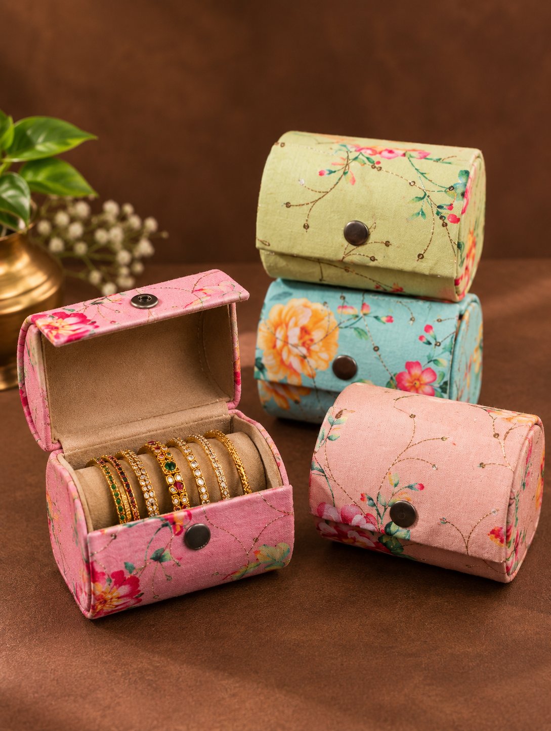 Floral pastel bangle box