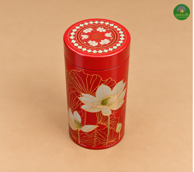 Floral printed Tin Box