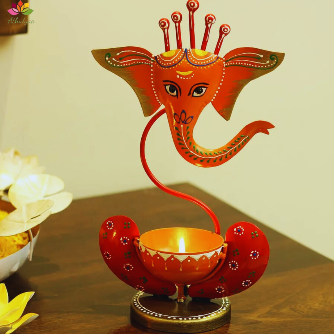 Divine Ganesha T-light Holder