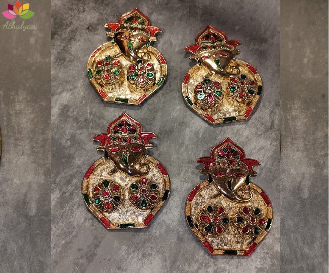 Ganesha haldi kumkum platter