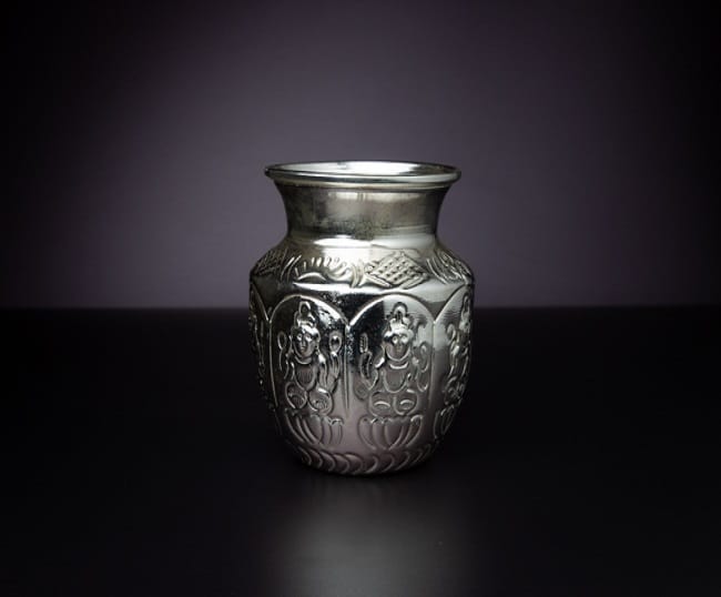 German Silver Ashtalakshmi Sombu Kalash