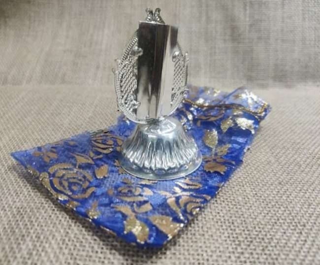 German Silver Lakshmi Agarbatti stand