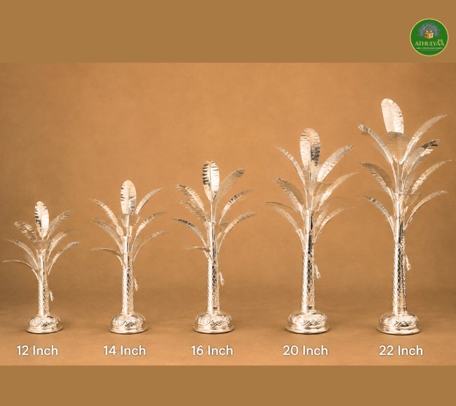 German Silver Banana tree Pair