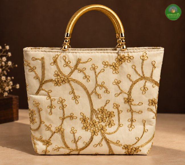 Gloden Embroidery Purse