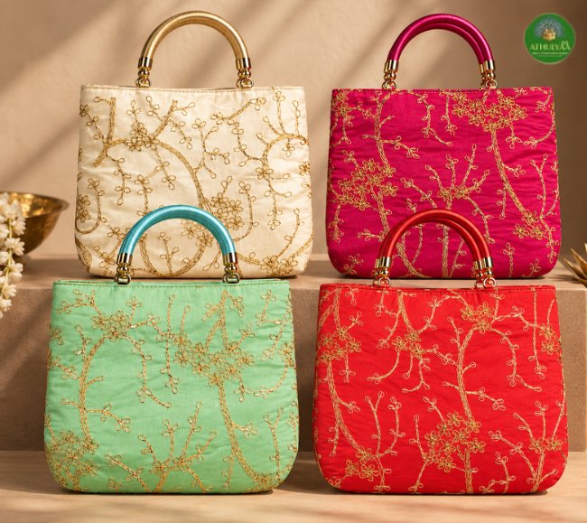 Gloden Embroidery Purse