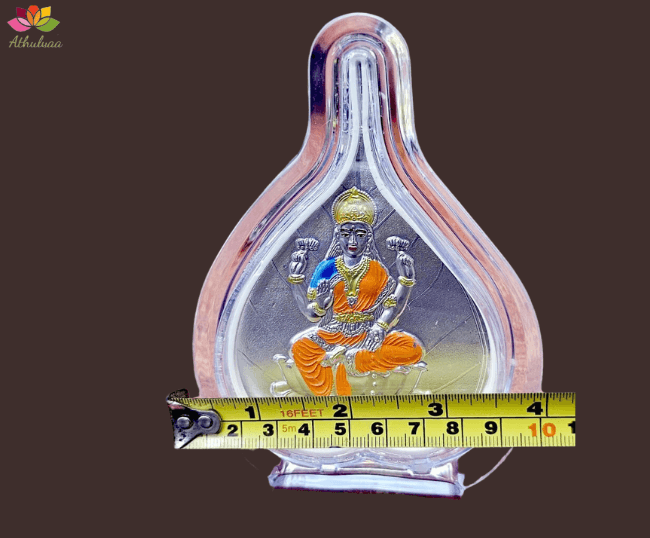 Silver Finish God In Peepal leaf frame