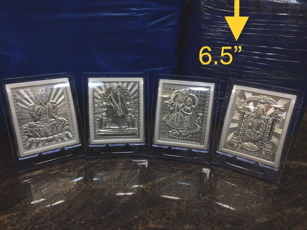 Silver finish God in Acrylic frame