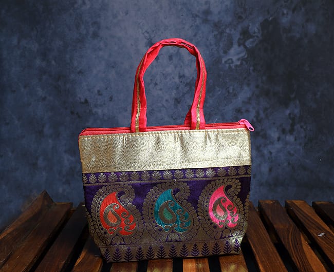Gold border bag- Buy ONE Get ONE