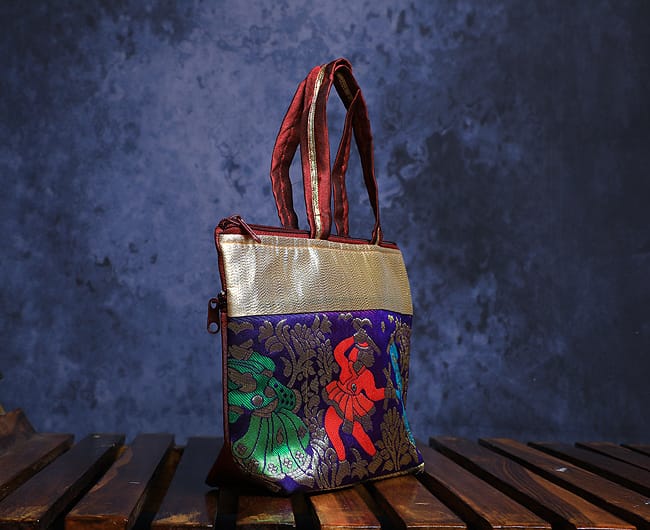 Gold border bag- Buy ONE Get ONE