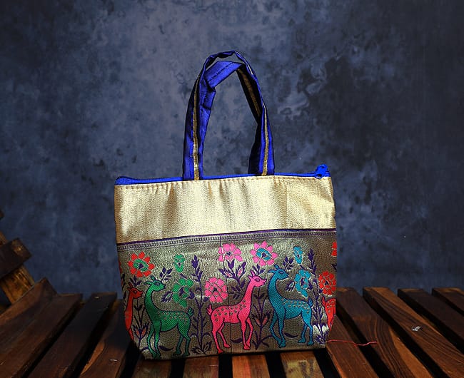 Gold border bag- Buy ONE Get ONE
