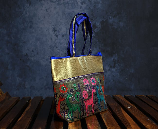 Gold border bag- Buy ONE Get ONE
