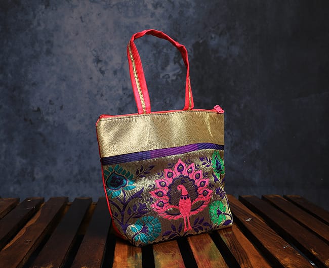 Gold border bag- Buy ONE Get ONE