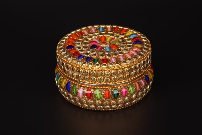 Golden Stone Work Steel Box