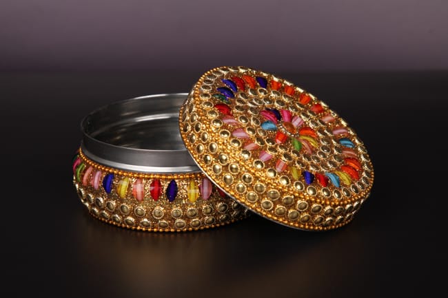 Golden Stone Work Steel Box